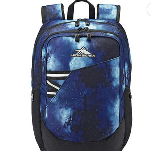 NWT High Sierra 17" Backpack Bookbag with Dedicated Laptop Sleeve, Space